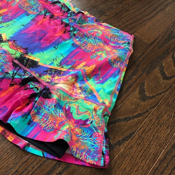 Dona Jo Women’s 2/L Multi-Colored Pickleball/Tennis Ruffled Skort w/Pockets -EUC - Picture 3 of 14